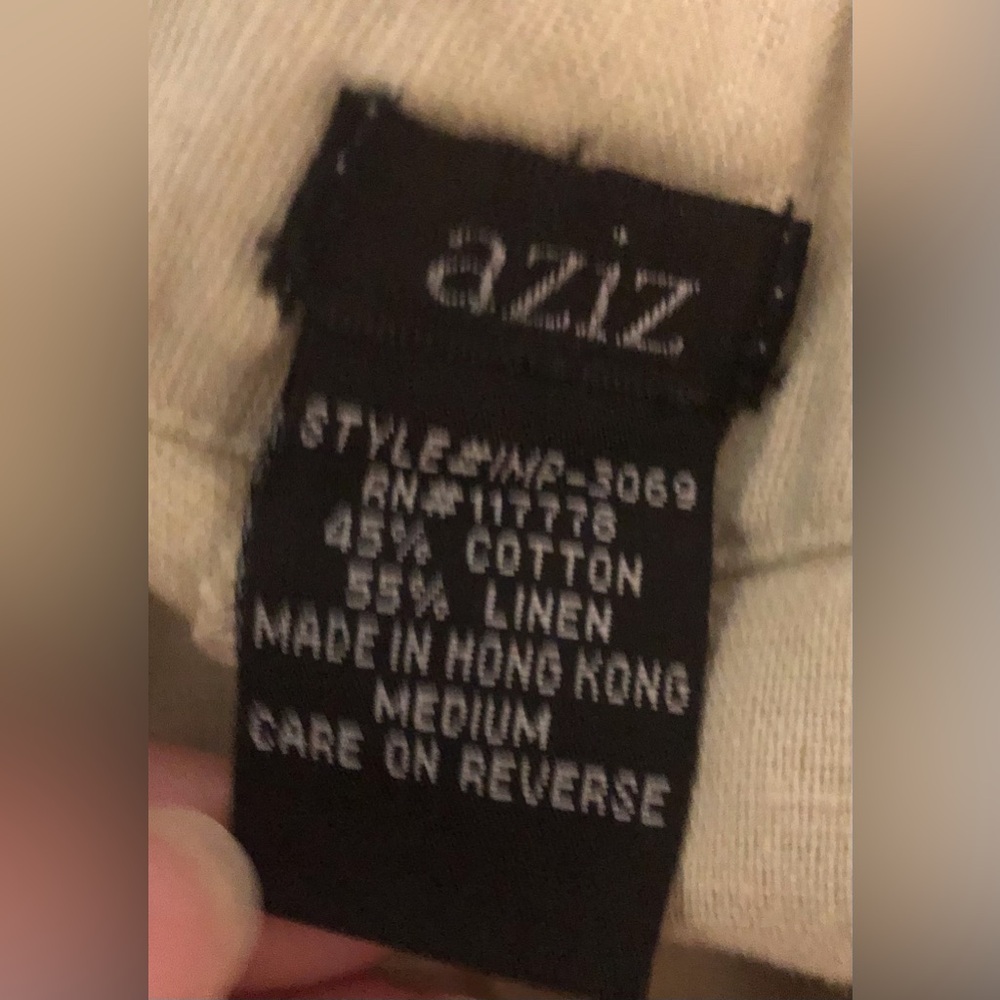 Nwot Aziz tan pants size medium designs and appliqués - Picture 6 of 8